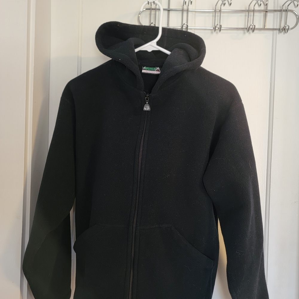 Avalanche Black Performance Fleece Hoodie